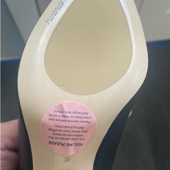 Ally Black Leather Block Heel Pumps **FREE SHIPPING** - Picture 6 of 7